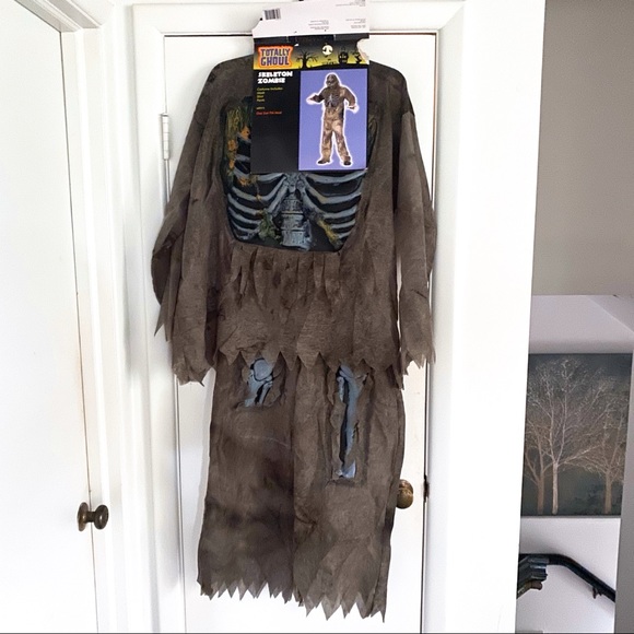 👻 MEN’S SKELETON ZOMBIE TOTALLY GHOUL HALLOWEEN COSTUME! - Picture 2 of 11